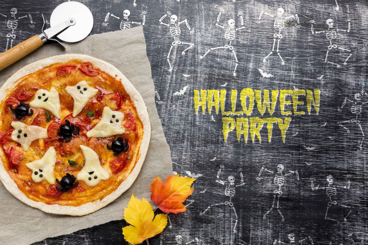 Bánh pizza cho ngày Halloween